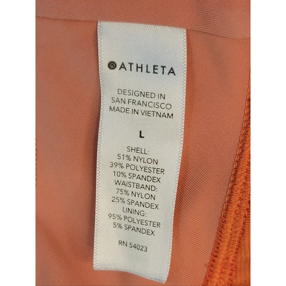 ATHLETA WOMEN SIZE L Coral Peach Active Shorts - Picture 7 of 10